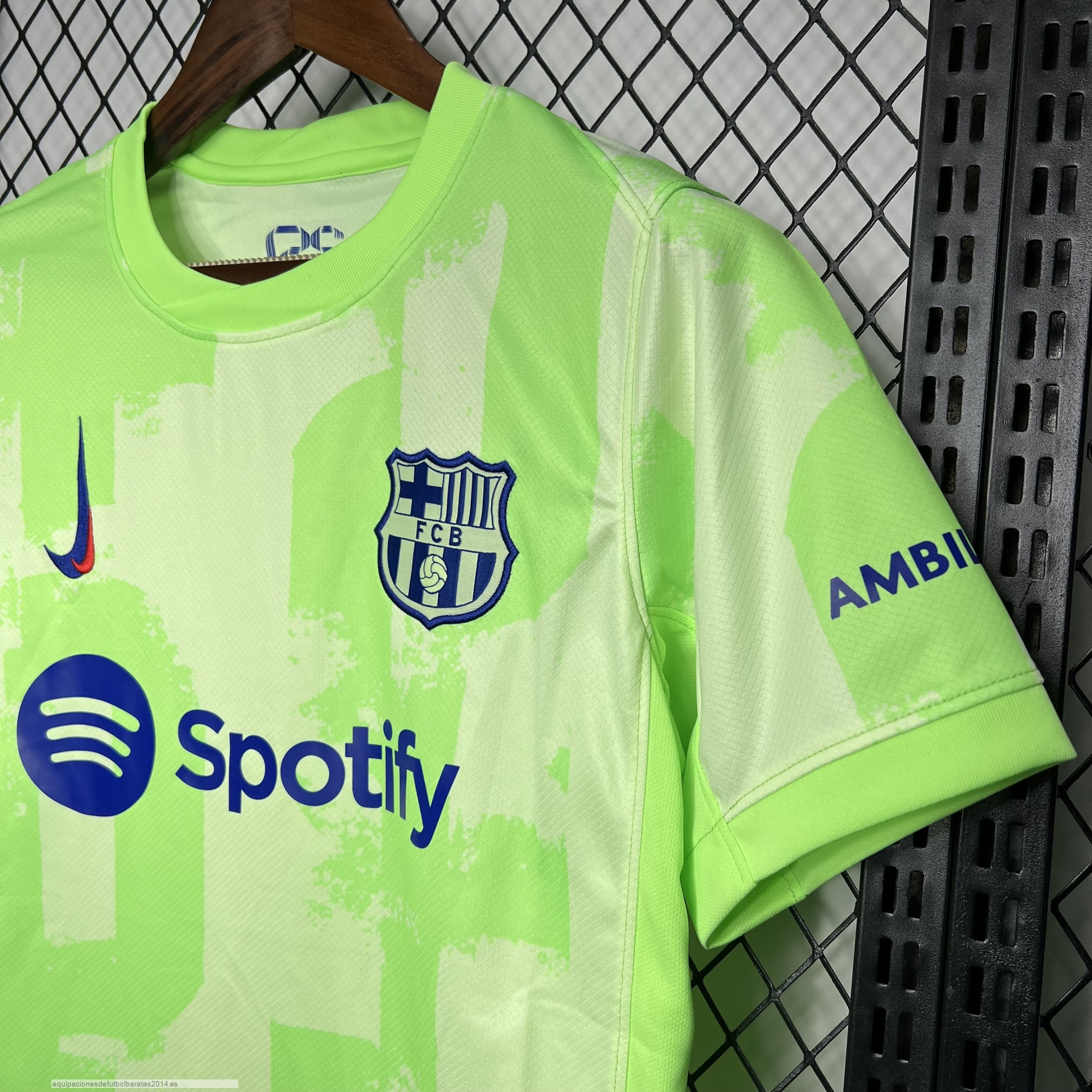 Nuevo Tailandia 3ª Camiseta Barcelona 24/25 Verde Baratas